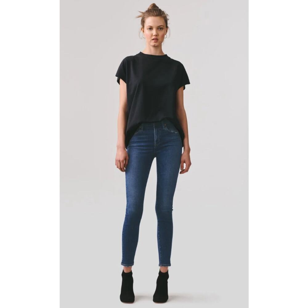 AGOLDE Sophie Mid Rise Ankle Jeans Skinny Leg Comfort Stretch Denim Size 28